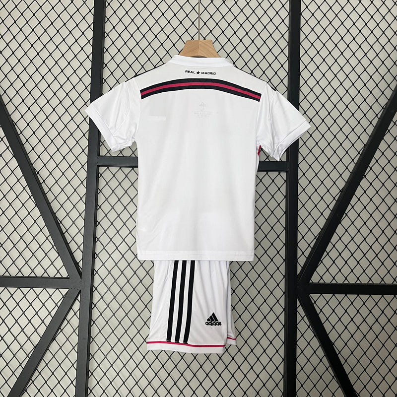KIT INFANTIL RETRÔ REAL MADRID HOME 14/15